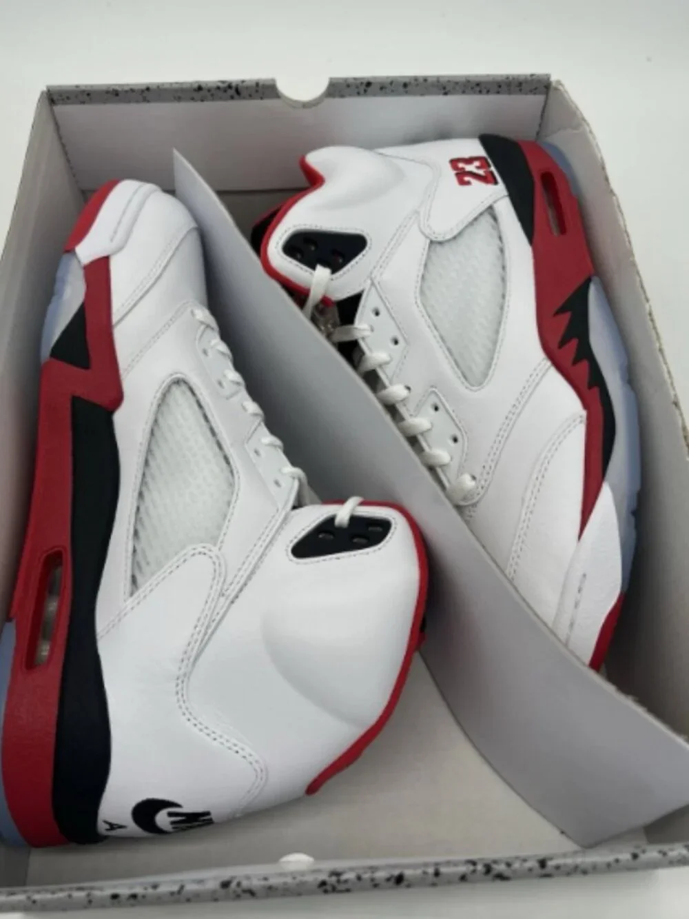 Nike Air Jordan 5 Retro OG Fire Red Black Tongue